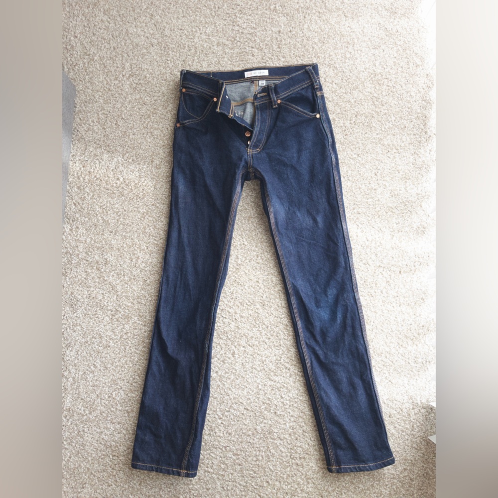 Topo Designs Dark Indigo Slim Straight Jeans